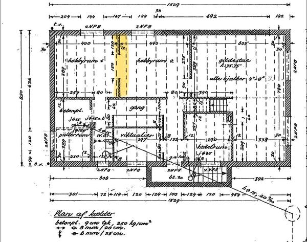 Nedrivning af bærende væg og oplægning af jern