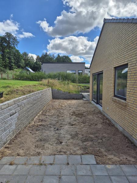 Opbygning af konstruktion til jatoba træterrasse