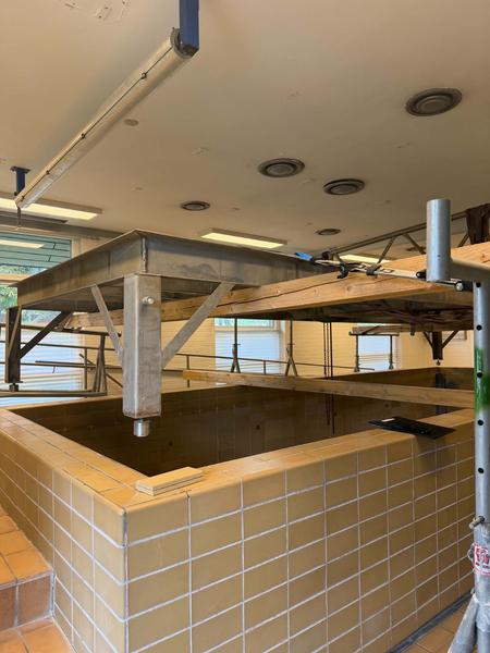Udskiftning af flisefuger i swimmingpool