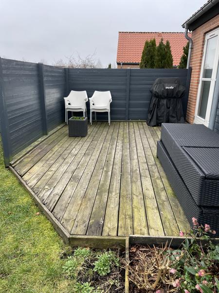 Etablering af træterrasse