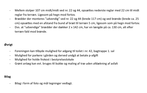 Udskiftning af hegn, låger og ny indgang