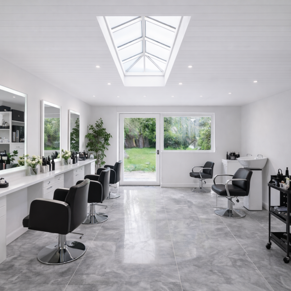 Omdannelse af garage til frisørsalon