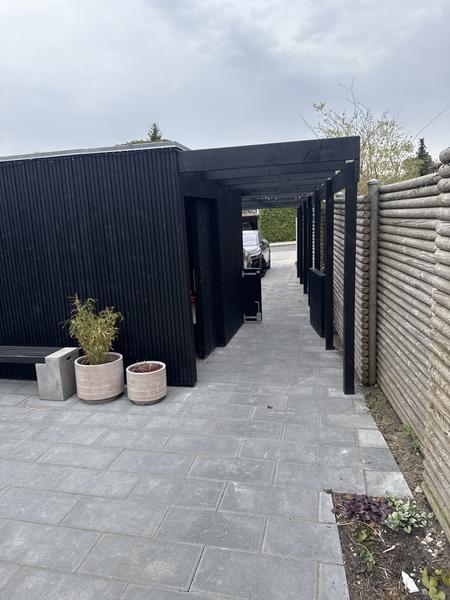 Etableirng af lys og strøm til carport