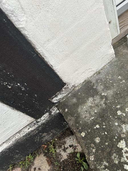 Afrensning af alger og reparation af murværk