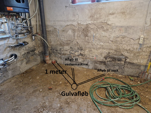 Installation af gulvafløb og vaskafløb