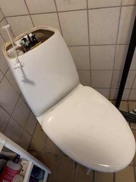 Udskiftning af toilet