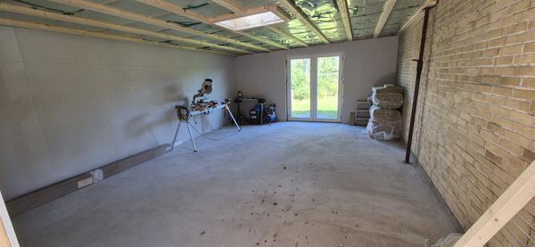 Lægning af flake floor