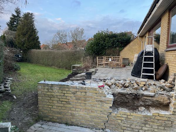 Etablering af træterrasse