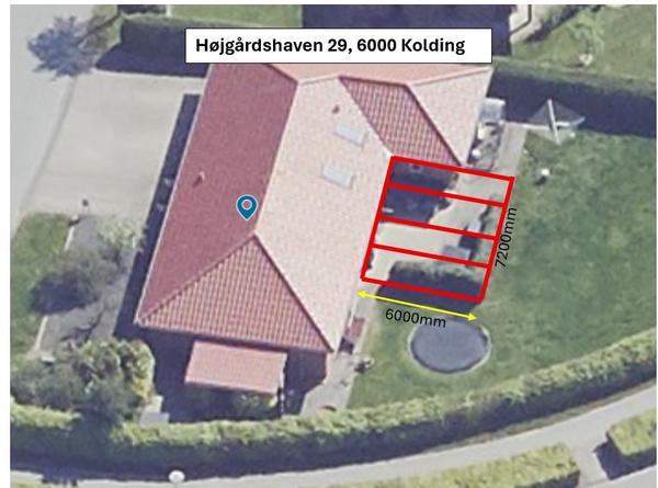 Etablering af træterrasse med overdækning