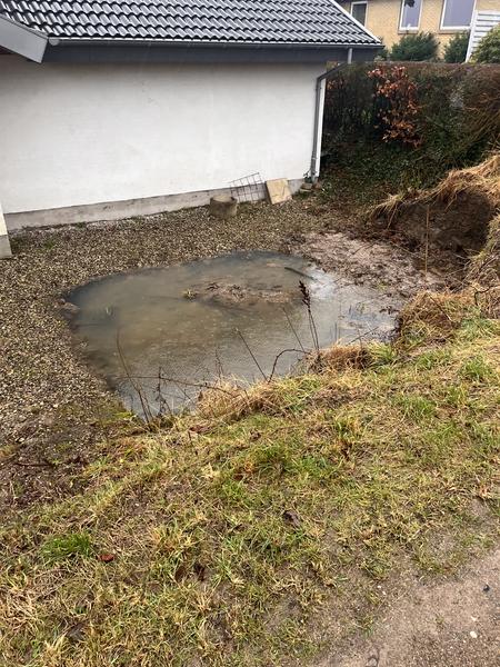 Etablering af støttemur