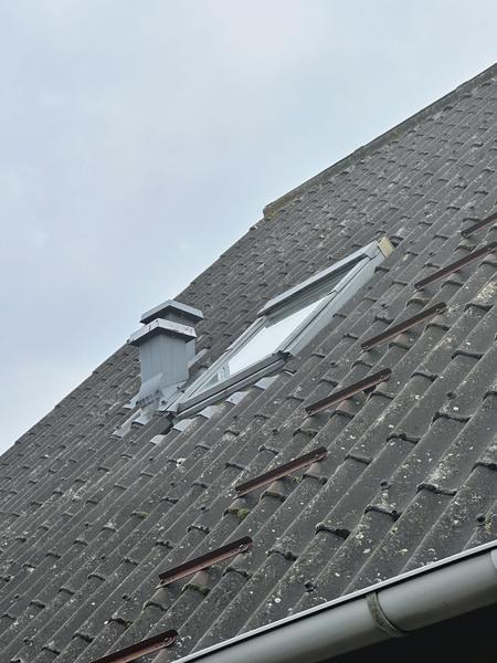 Montering af Velux i eternittag