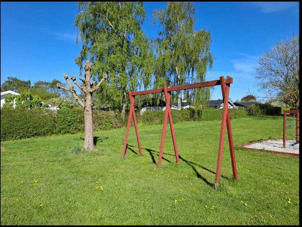 Renovering af gyngestativ m. stolper og overligger