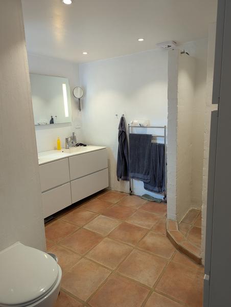 Microcement på badeværelsesgulv