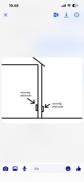Etablering af 2 udendørsstik