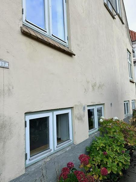 Renovering af facade med vindues- og dørudskiftnin