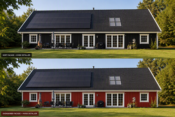 Maling af træhus sort