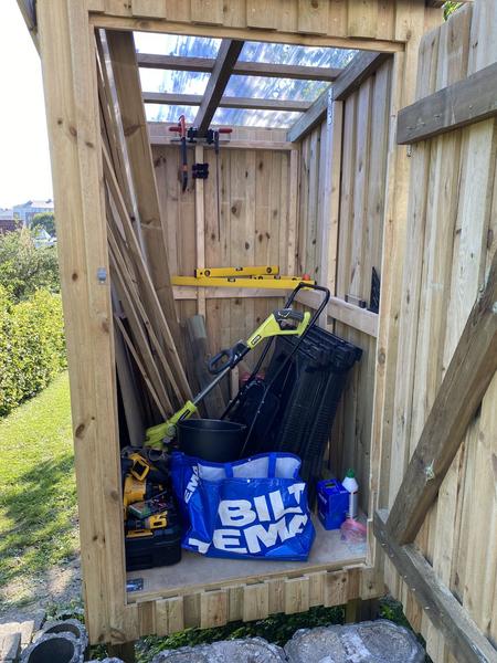 Carport, tag på skur m.m.