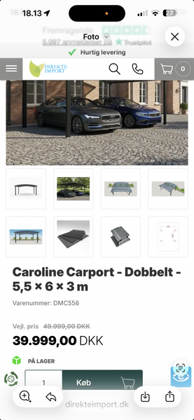 Opsætning af carport