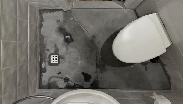 Microcement på badeværelsesgulv