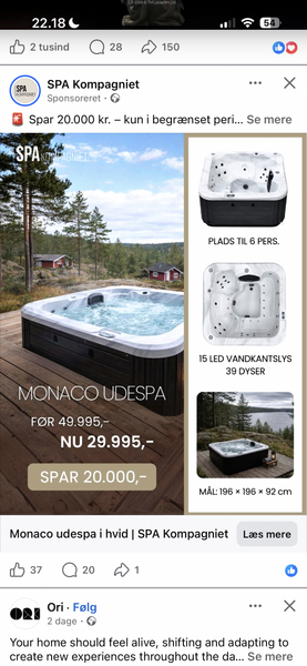 Klargøring og tilslutning af udespa