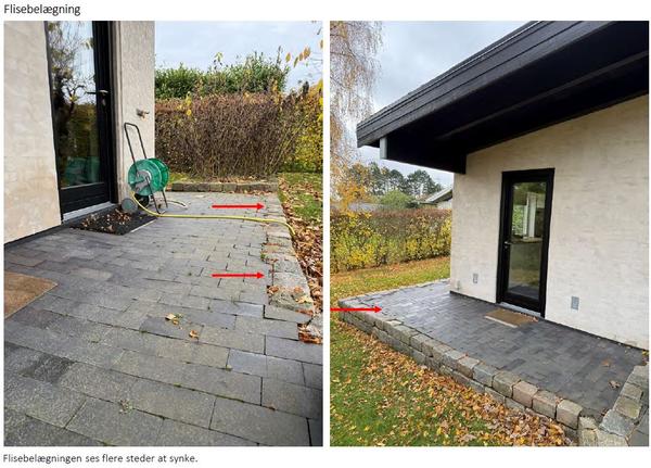 Opretning af fliser og lokal facadepuds
