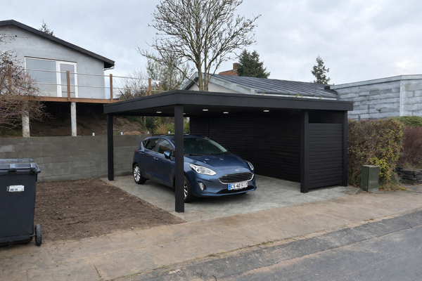 Etablering af træcarport