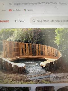 Etablering af bålplads med bænke