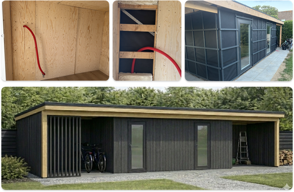 El-installation i nyopført skur