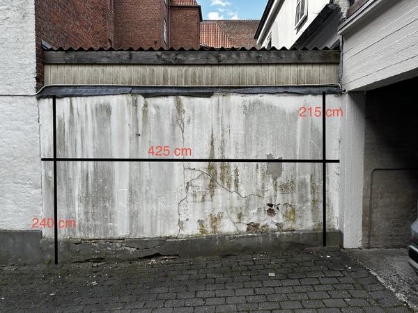 BF - Nedbrydning af mur og opsætning af hegn