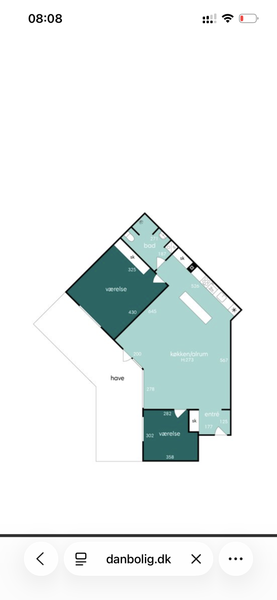 Maling og skillevæg i lejlighed (103 m²)