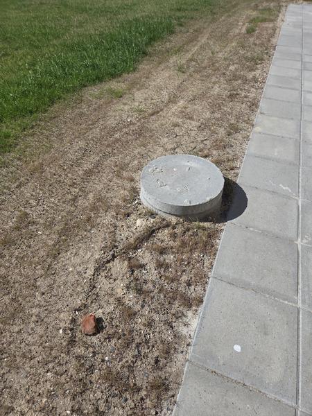 Belægning med fliser og opkørsel til garage