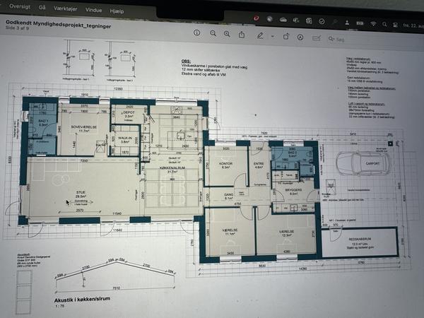 Flisebelægning ved nybygget villa