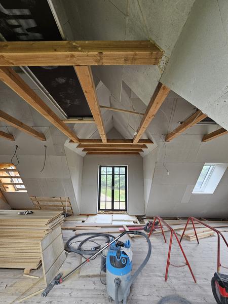 Spartling af loft og skråvægge