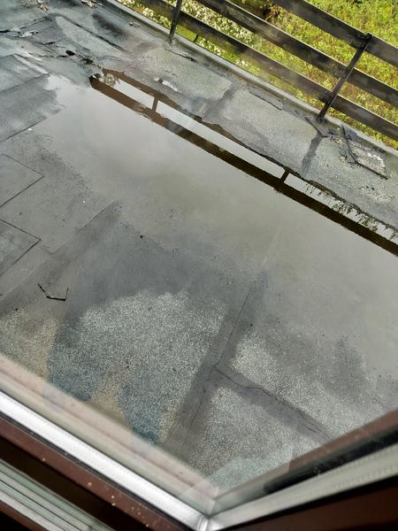 Udbedring af utæt tagterrasse med tagpap