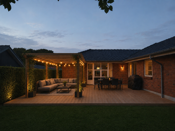 Træterrasse, pergola & skift af vinduer