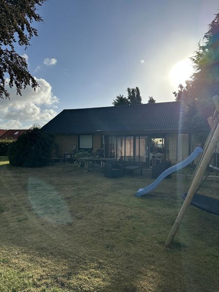 Træterrasse ud fra udestue