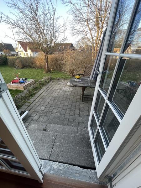 Skelet til træterrasse