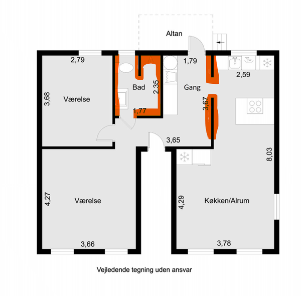 Afrensning og vandskuring af vægge