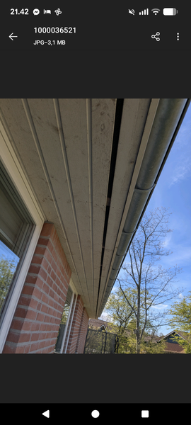 Maling af udhæng, carport og overdækket terrasse