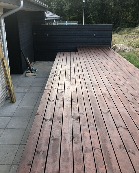 Lægning af træterrasse