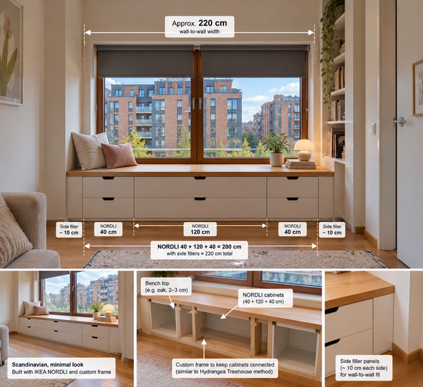 Request for Quote – Custom IKEA NORDLI Window Benc