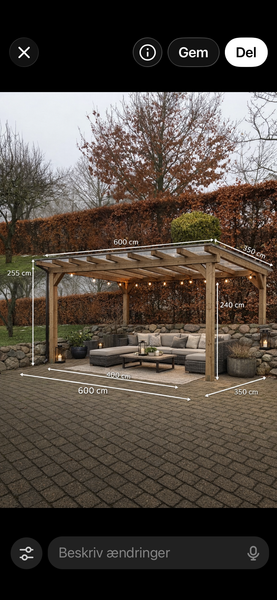 Etablering af overdækket terrasse
