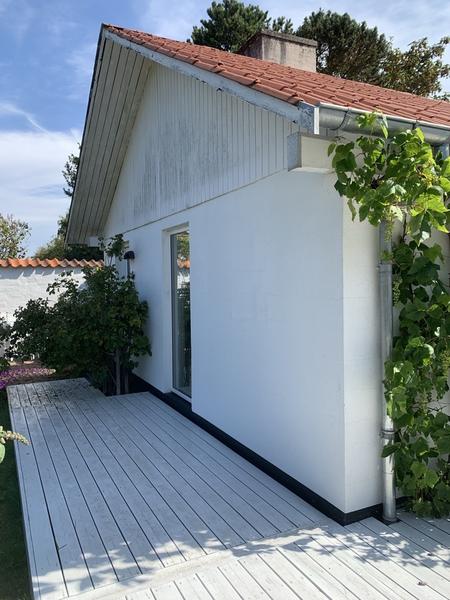 Maling af gavle og facade på hus