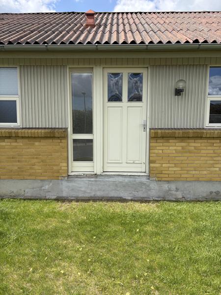 Afblænding af entre-dør