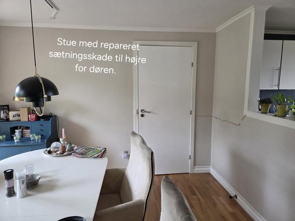 Indvendig maling af stue, gang og badeværelse
