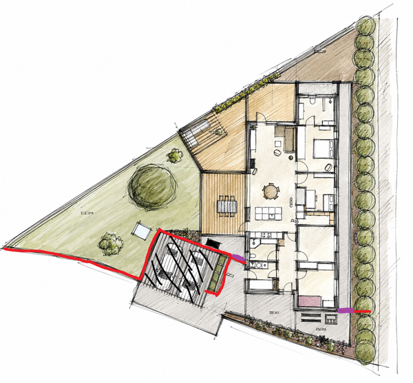 Byggeri af hegn og carport