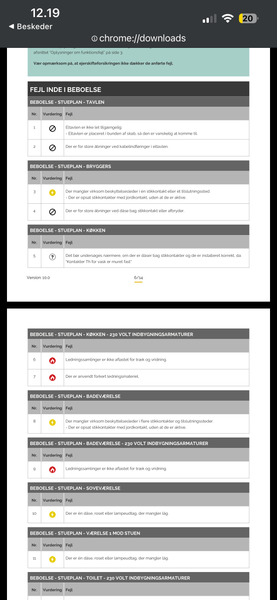 Udbedring af elinstallationer