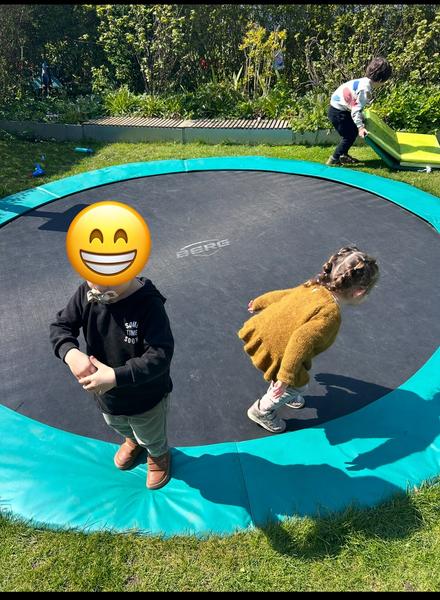 Udgravning til nedgravet trampolin