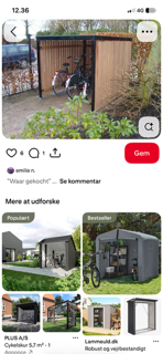 Etablering af skur i forhave