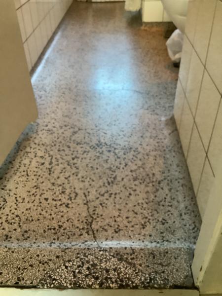 Microcement på badeværelse gulv